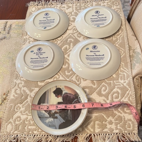 Norman Rockwell Plates Set of 5 in EUC - Picture 7 of 11